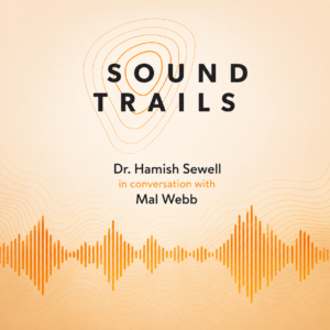Image with text: Dr Hamish Sewell interviewing Mal Webb